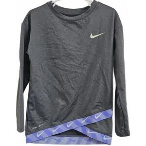 Nike Kids Size 4-5 Girls Dri Fit Long Sleeve Top